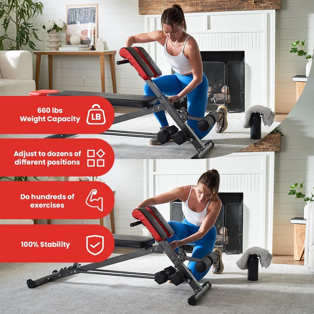 Προπόνηση σε home gym με τον πολυλειτουργικό πάγκο TitanForce X100 της VSL Sports