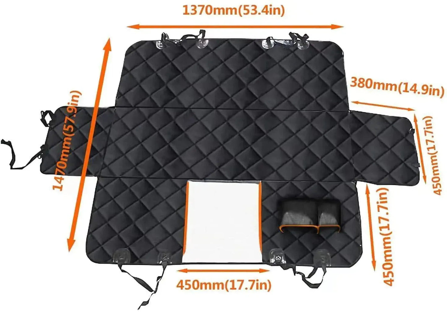 VSL Sports - Ανθεκτικό Αδιάβροχο Κάλυμμα Καθίσματος Αυτοκινήτου/SUV για Κατοικίδια, 140x209cm - MP5403